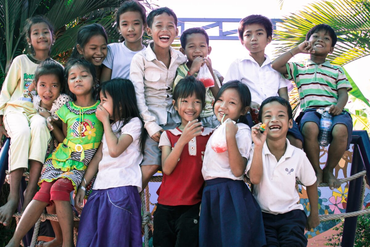 Children from Sunshine Cambodia