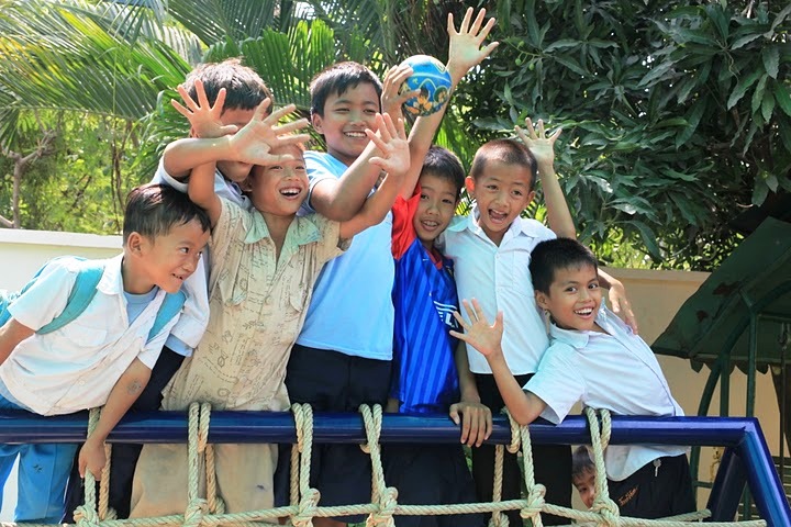 A group of children from Cambodia